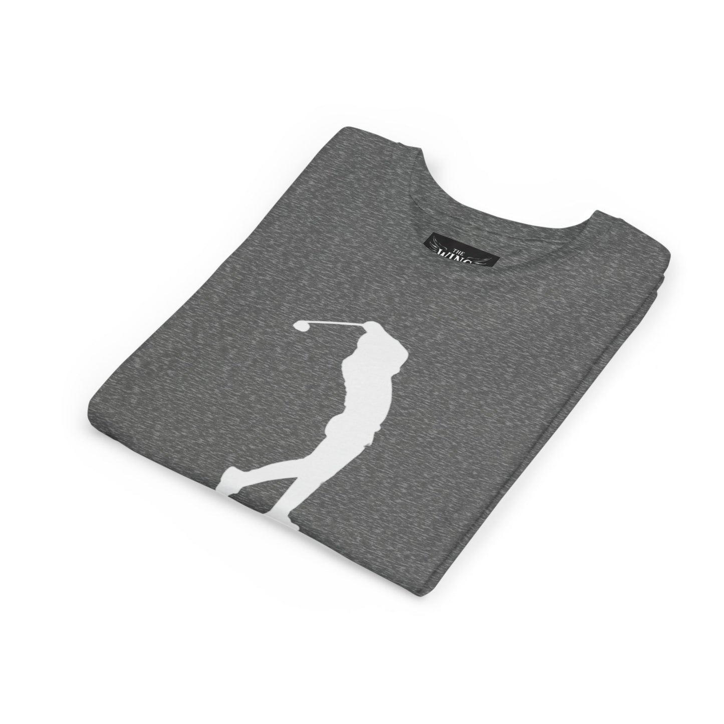 Youth Golf T-Shirt — Silhouette Golfer Short Sleeve Tee