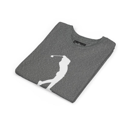 Youth Golf T-Shirt — Silhouette Golfer Short Sleeve Tee