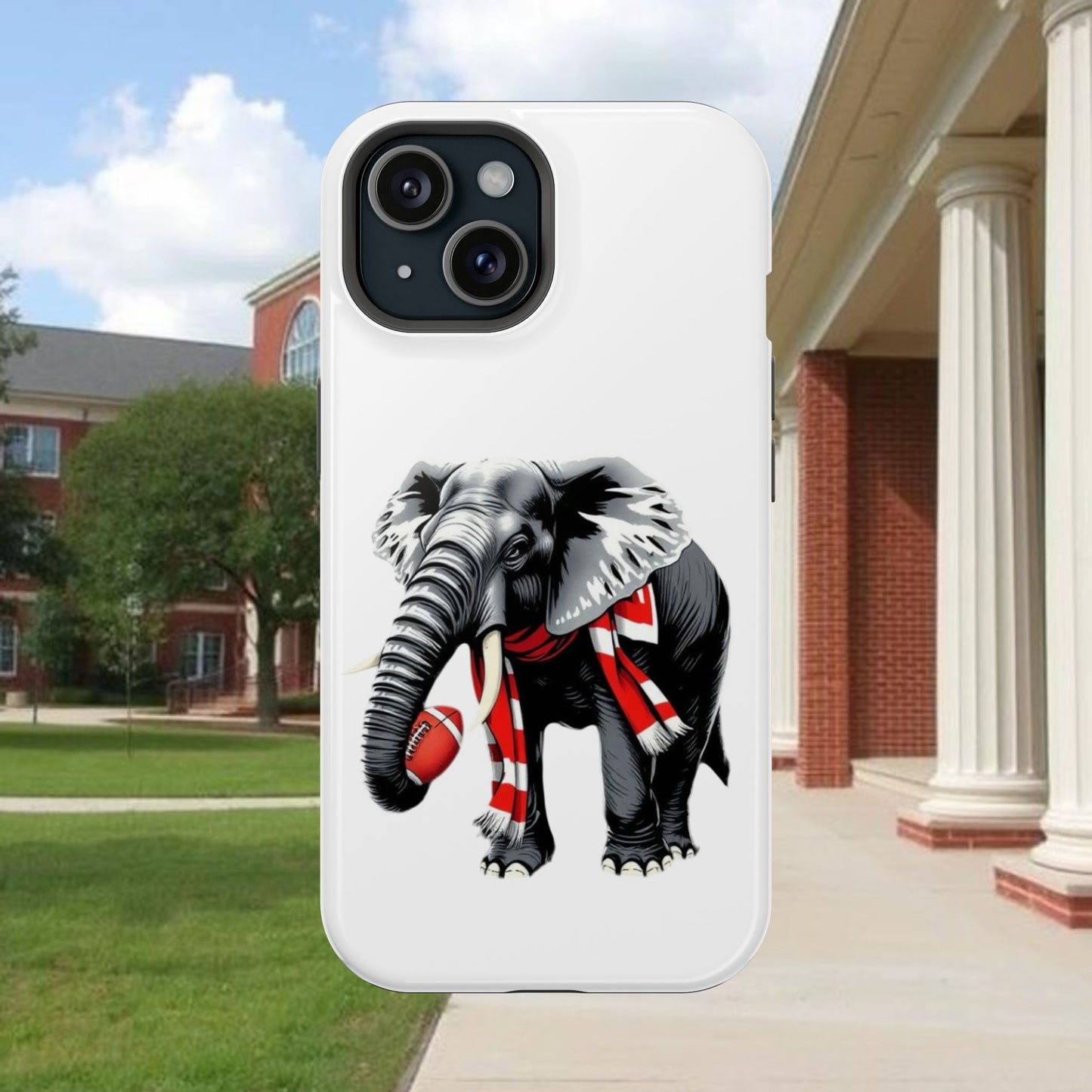 Vibrant Elephant Tough Cases - Unique Phone Case, Wildlife Lover Gift, Sports Team Accessory, Trendy Phone Cover, Fun Animal Design