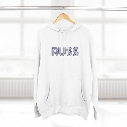 Russ Fleece Hoodie with RUSS Design, Perfect for Relaxation, Gifts, and Casual Outings, Urban Fashion, Rapper Hoodie