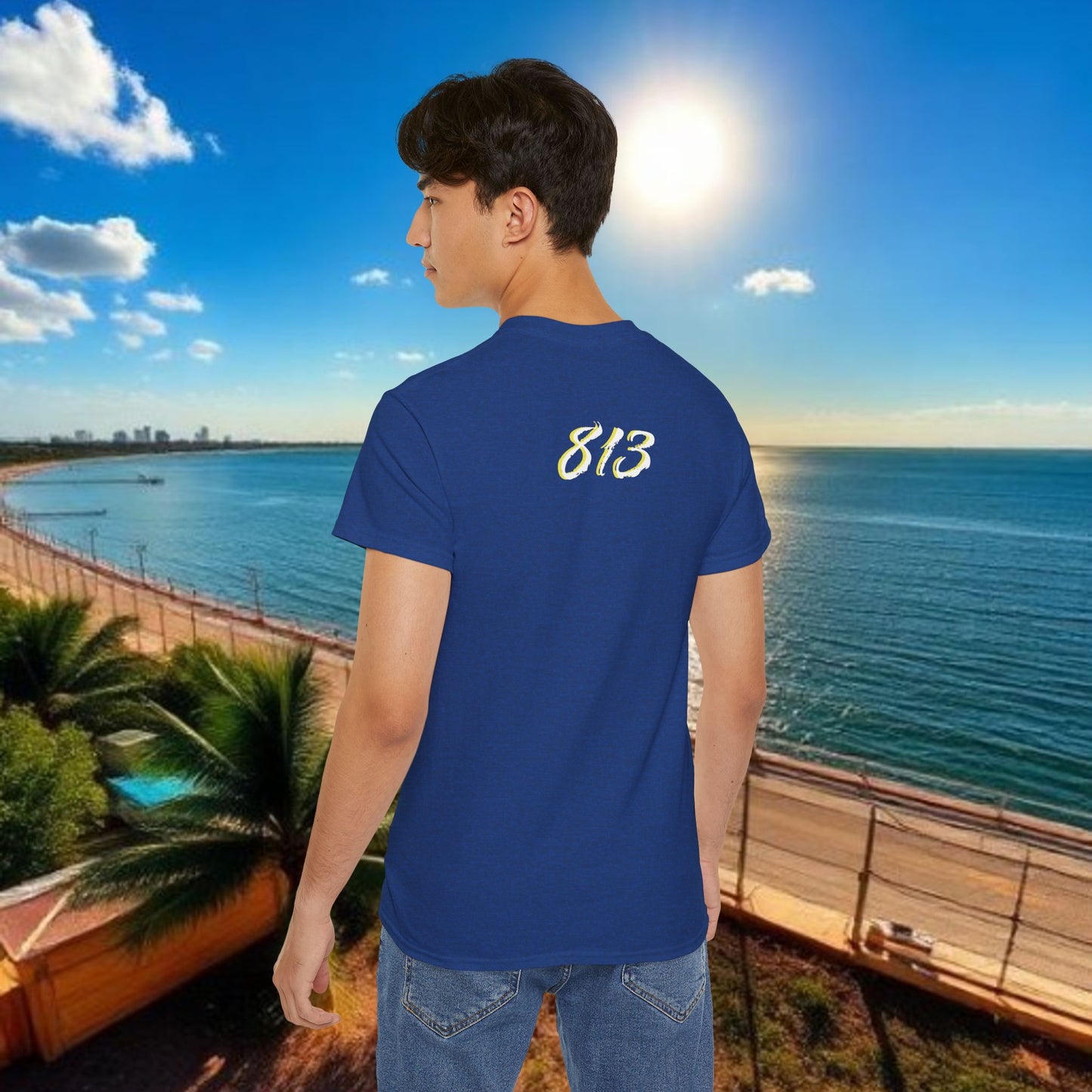 TB Monogram Tee — 813 Tampa Area Short-Sleeve T-Shirt