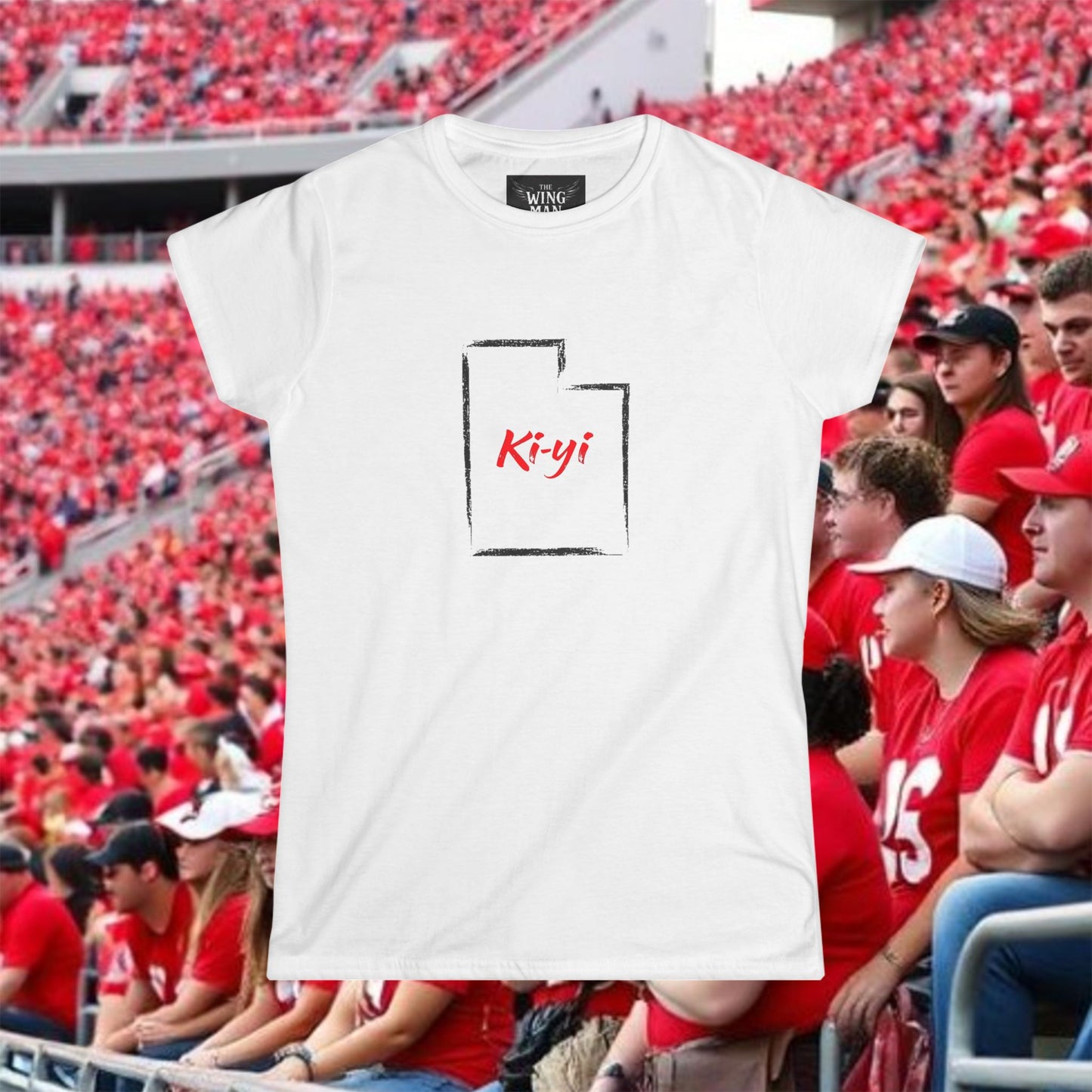 Chic Women's Ki-yi Tee, Feminine Graphic Shirt, Casual Outfit, Gift for Her, Modern Fashion T-Shirt, Unique Design Top