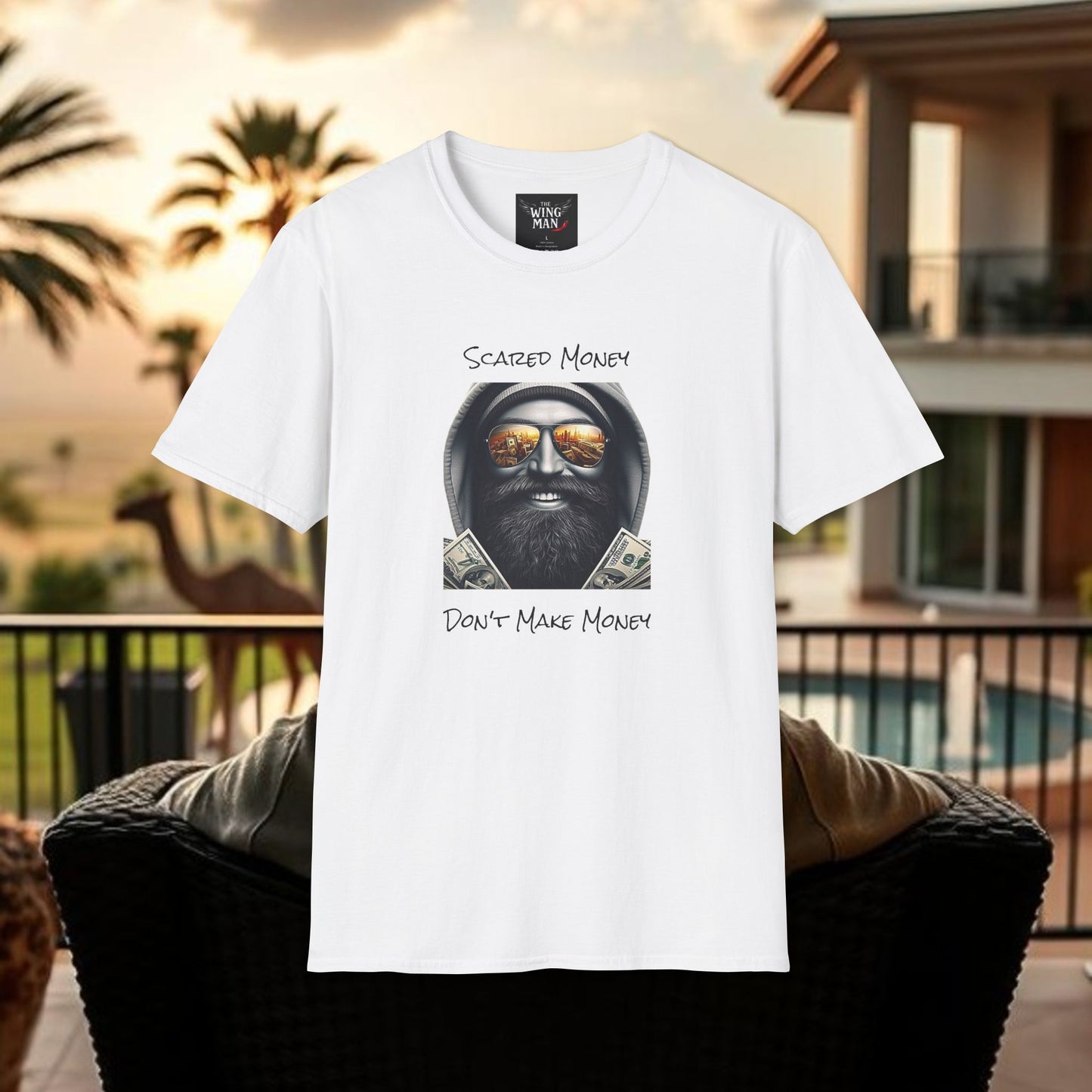 Scared Money Unisex Softstyle T-Shirt - Casual Wear, Streetwear, Gift for Him, Statement Tee, Urban Fashion