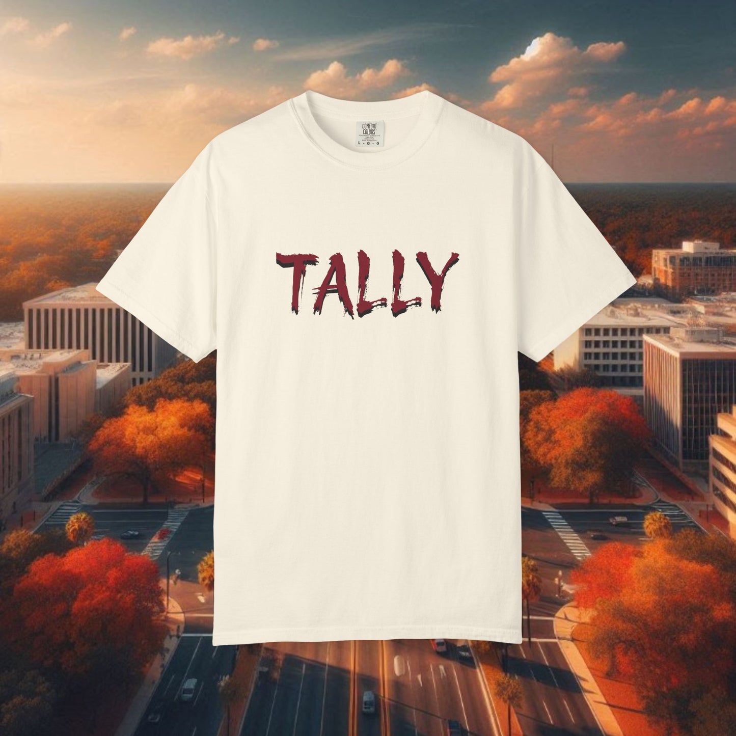 T-Shirt with 'TALLY' Print, Perfect for Game Day, Festival Wear, Casual Outings, and Sporting Events