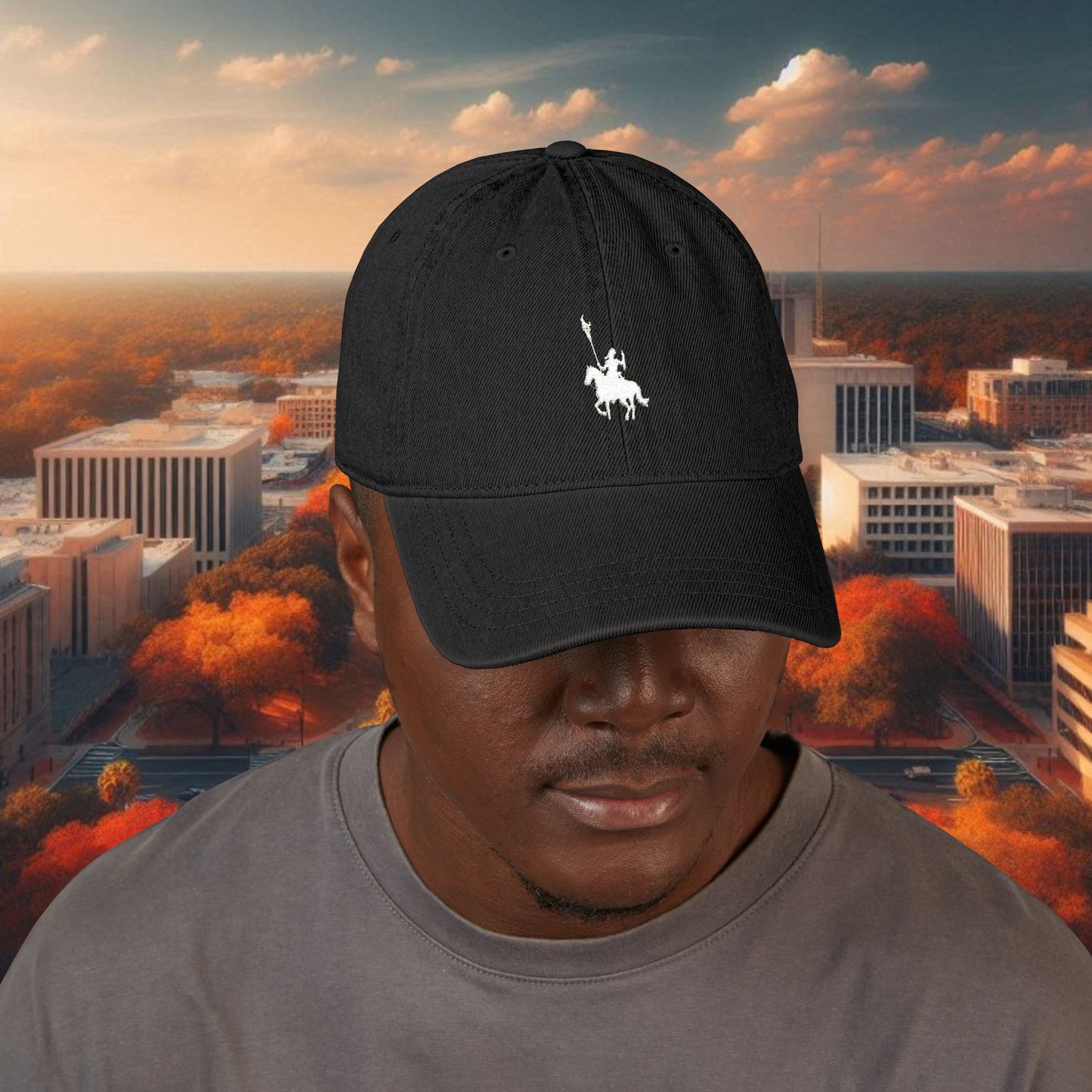 Stylish Embroidered Denim Hat | Casual Cap for Sports Fans, Outdoor Adventures, Gift for Him, Hat for Fans