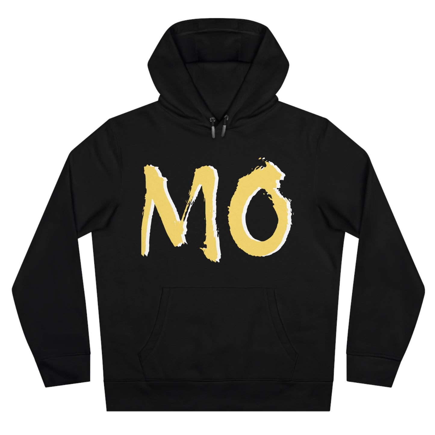 MO Graphic Hoodie — Bold Brushstroke Lettering Pullover, Perfect for Gamedays