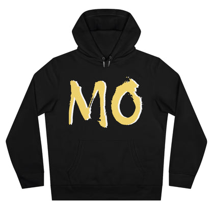 MO Graphic Hoodie — Bold Brushstroke Lettering Pullover, Perfect for Gamedays