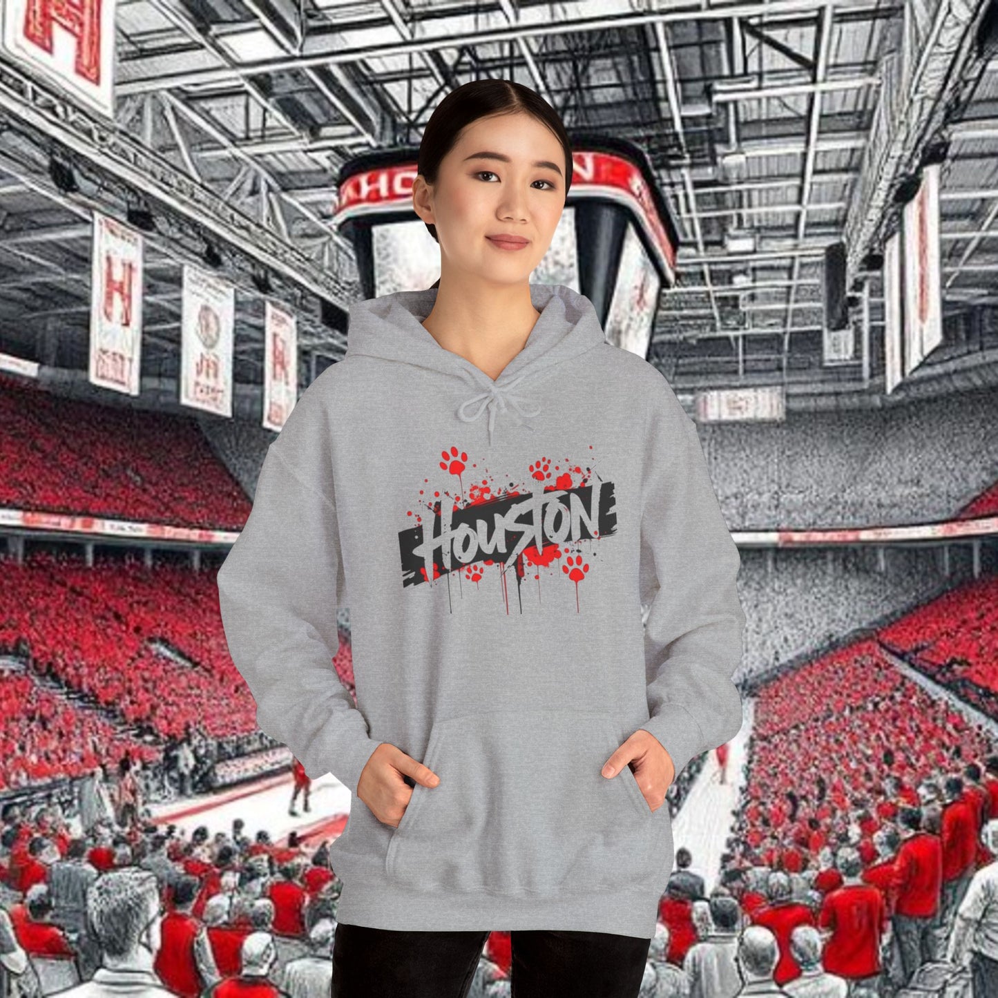 Graffiti Style Hoodie - Perfect for Game Day