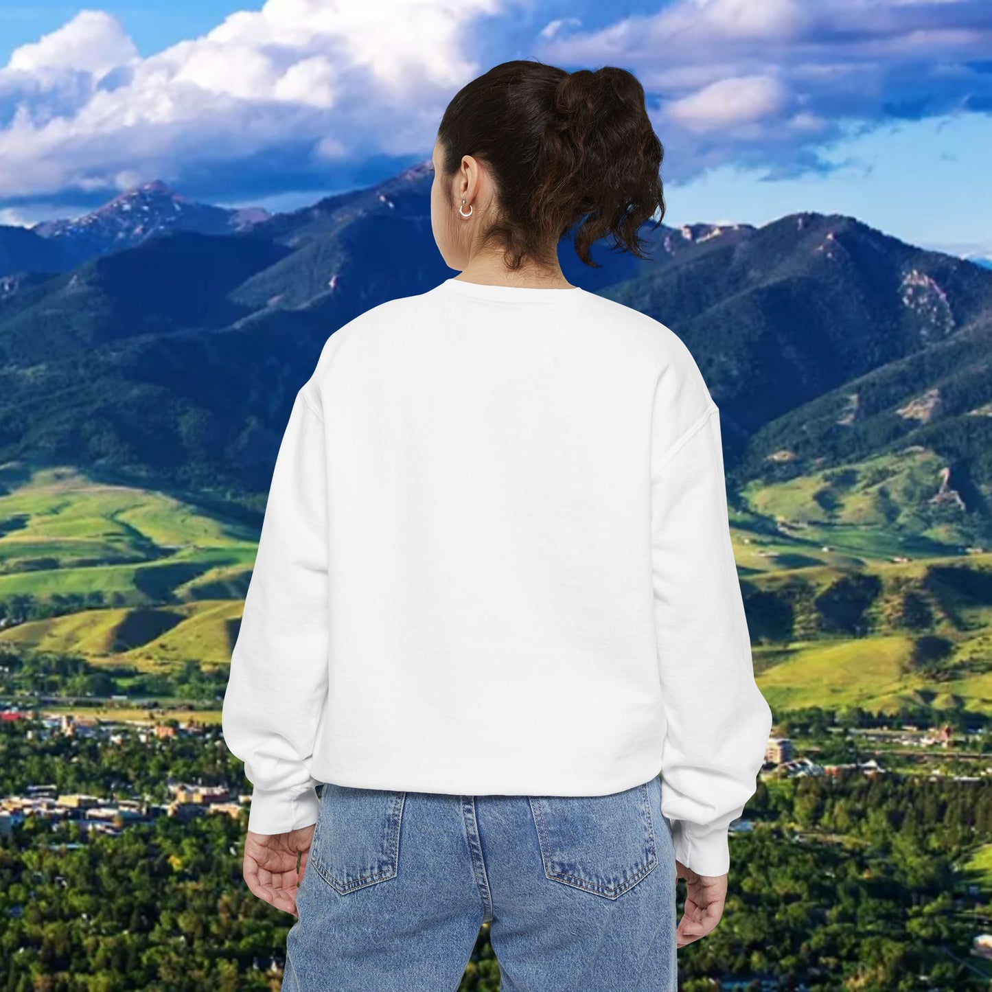 Poor Grizzlies Unisex Garment-Dyed Sweatshirt, Cozy Crewneck, Perfect Gift for Nature Lovers, Casual Wear, Wildlife Appreciation