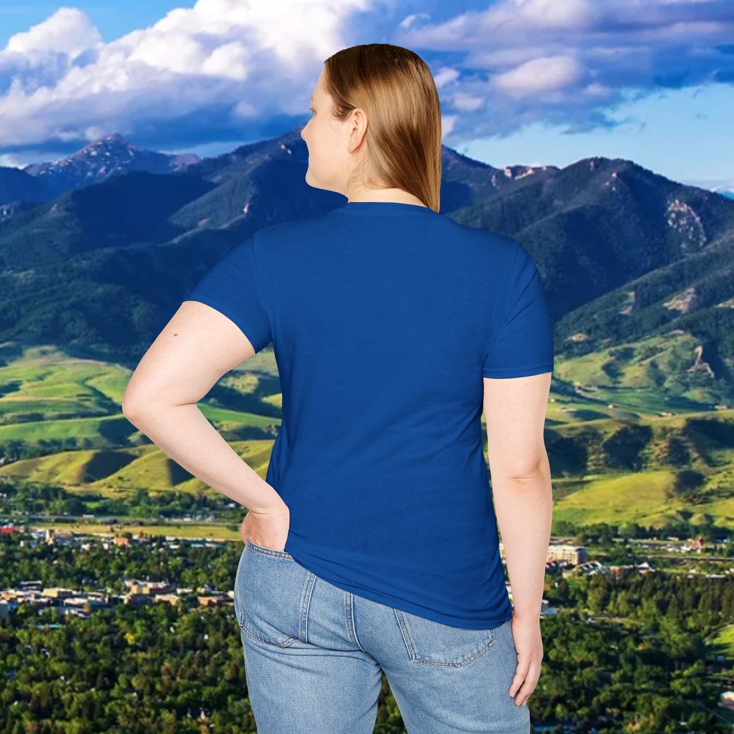 Upside Down FTG Unisex Softstyle T-Shirt - Trendy Fashion Tee, Everyday Comfort, Gift for Bobcat Fans, Gameday Wear, Relaxed Style