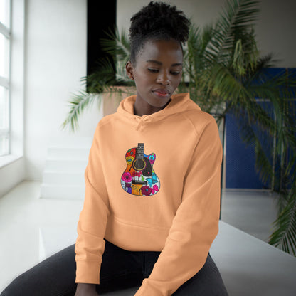 Vibrant Guitar Art Hoodie, Unisex Supply Hoodie, Music Lover Gift, Festival Fashion, Unique Hoodie, Perfect for Concerts, Stylish Gift Idea