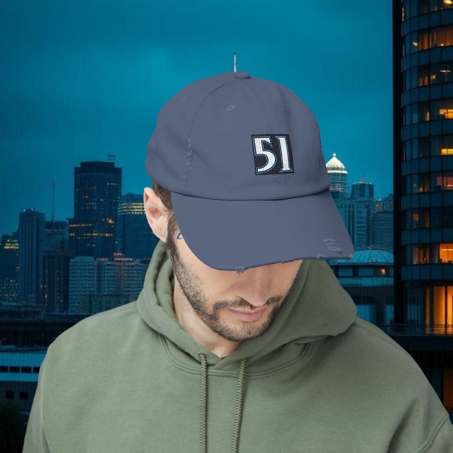 #51 Legends Distressed Cap with Vintage 51 Design | Casual Hat for Everyday Style, Trendy Accessories