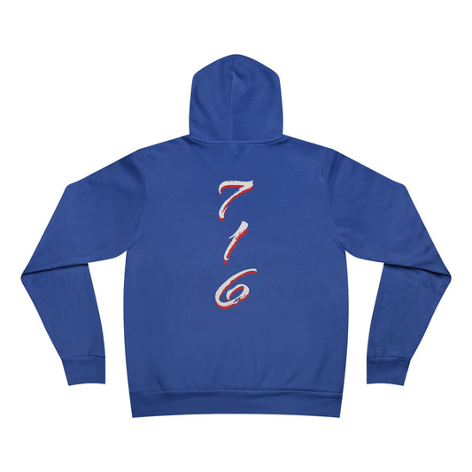 Hoodie — 'MAFIA' Graffiti Logo Pullover Hoodie, Vertical Area Code on the Back Perfect for GameDay