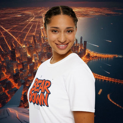 Bear Down Unisex Graphic T-Shirt - Bear Down Design, Casual Wear, Streetwear, Gift for Football Fans, Trendy Everyday Tee