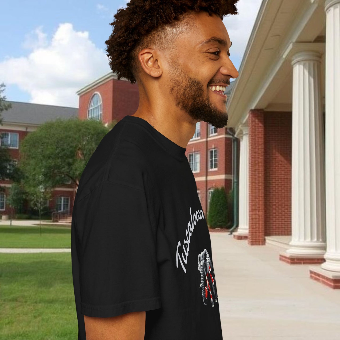 Tuscaloosa Elephant T-Shirt — University Pride Vintage Campus Tee, Soft-Style, Perfect T-Shirt for Gameday and the Tailgate