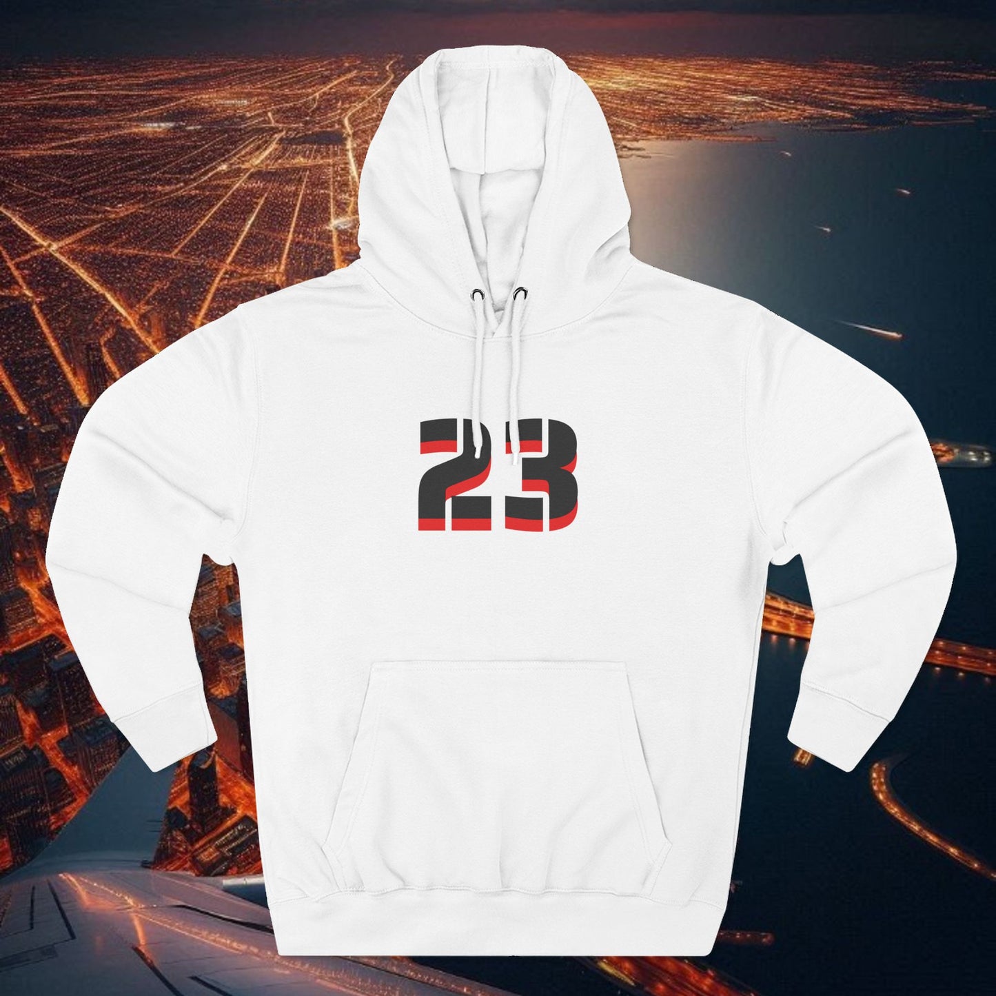 23 Fleece Hoodie, Stylish Sportswear for Game Day, Unisex Sweatshirt, Athletic Fashion, Cozy Hoodie, Perfect for Fans