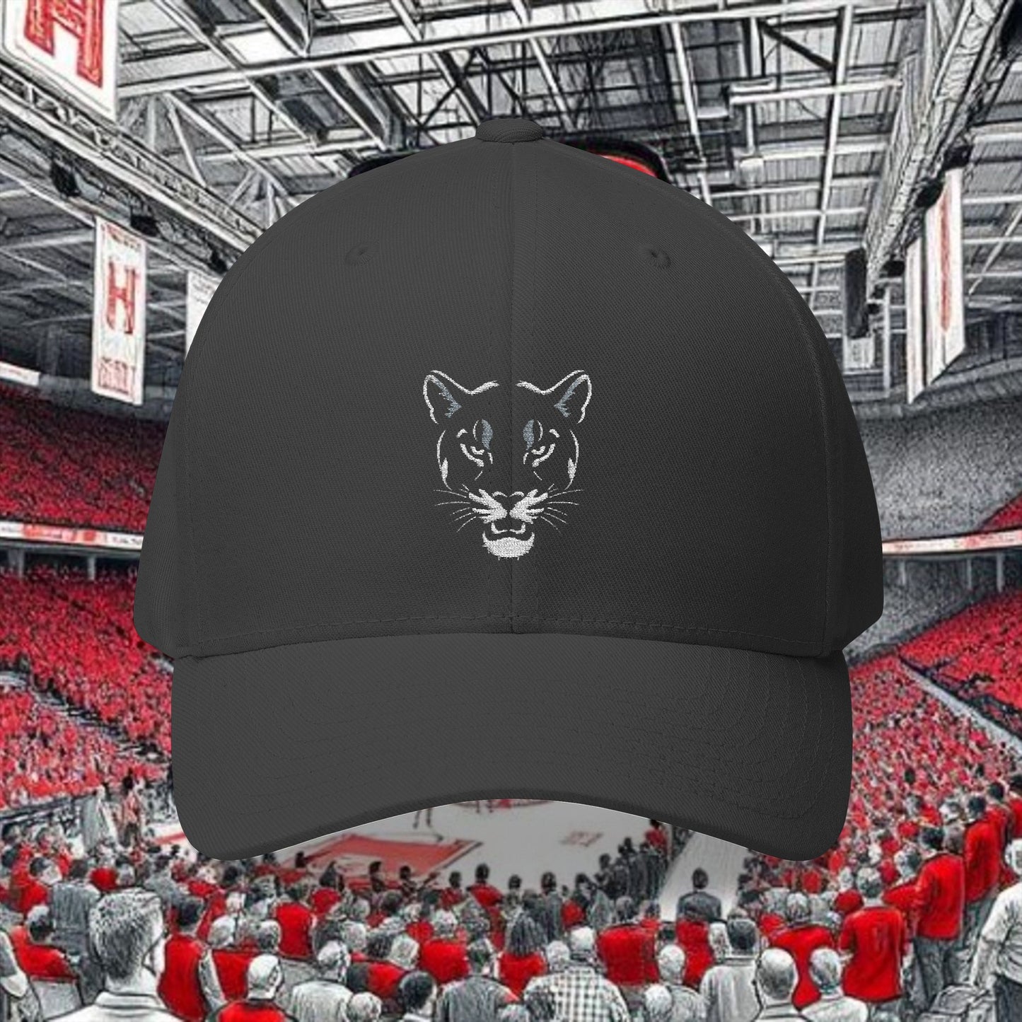 Cougar Embroidered Cap - Perfect for Outdoor Adventures, Gifts, Casual Wear, Festivals, and Sports and Houston Gameday