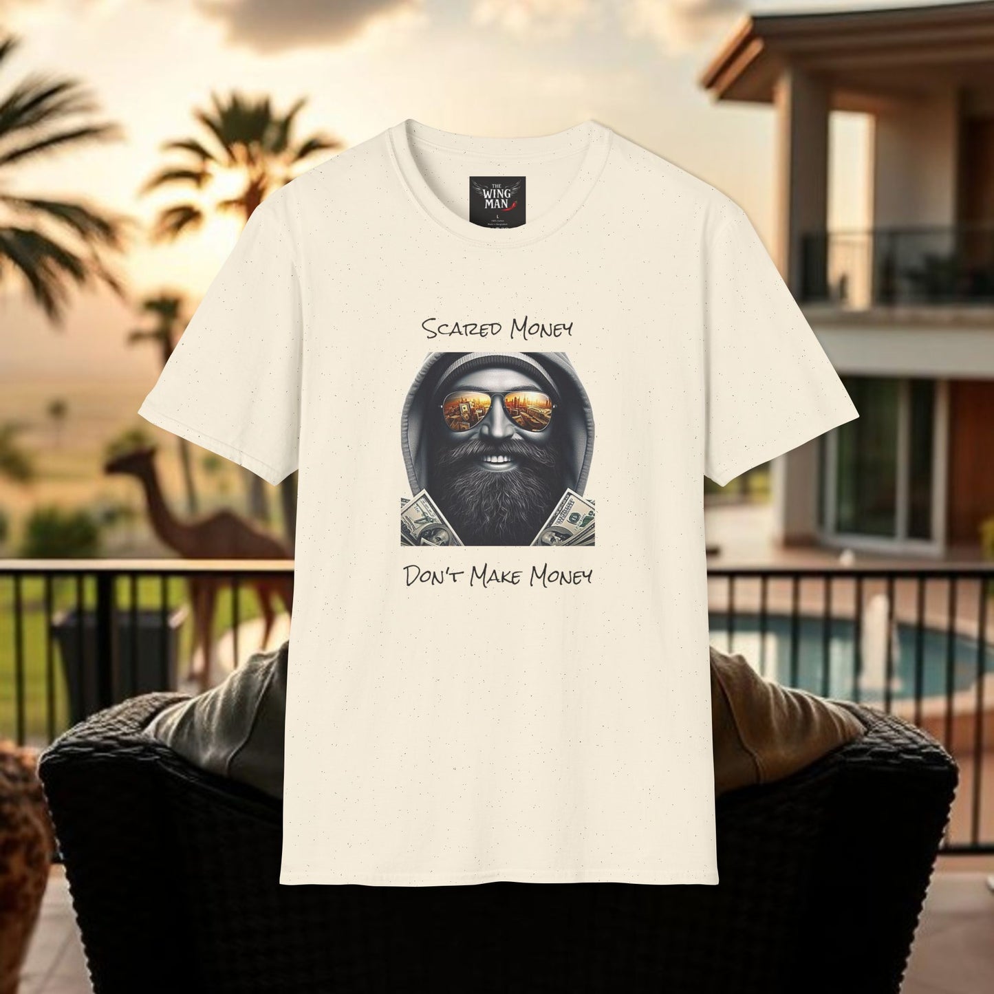 Scared Money Unisex Softstyle T-Shirt - Casual Wear, Streetwear, Gift for Him, Statement Tee, Urban Fashion