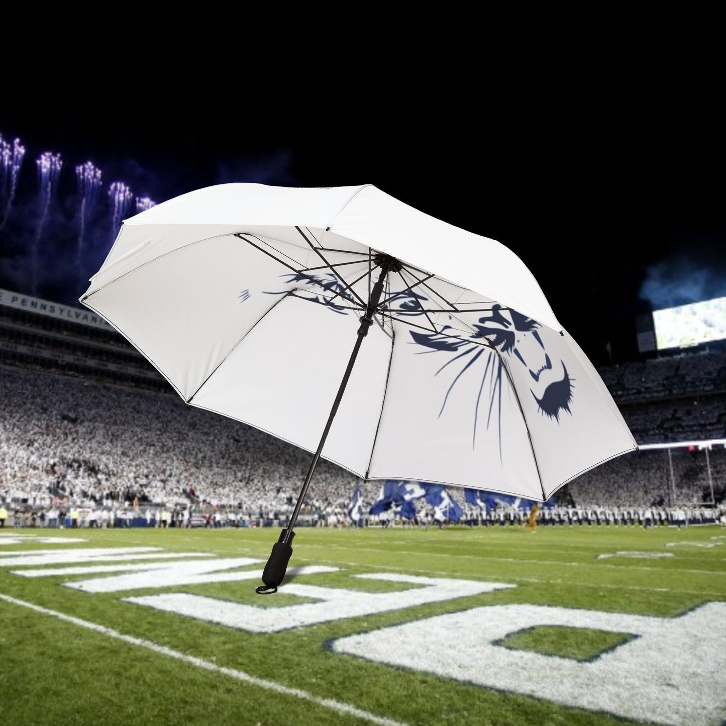 Rain Umbrella, Travel Umbrella for Rain & Sun, Lightweight Compact Umbrella, Unique Gift for Football Fans
