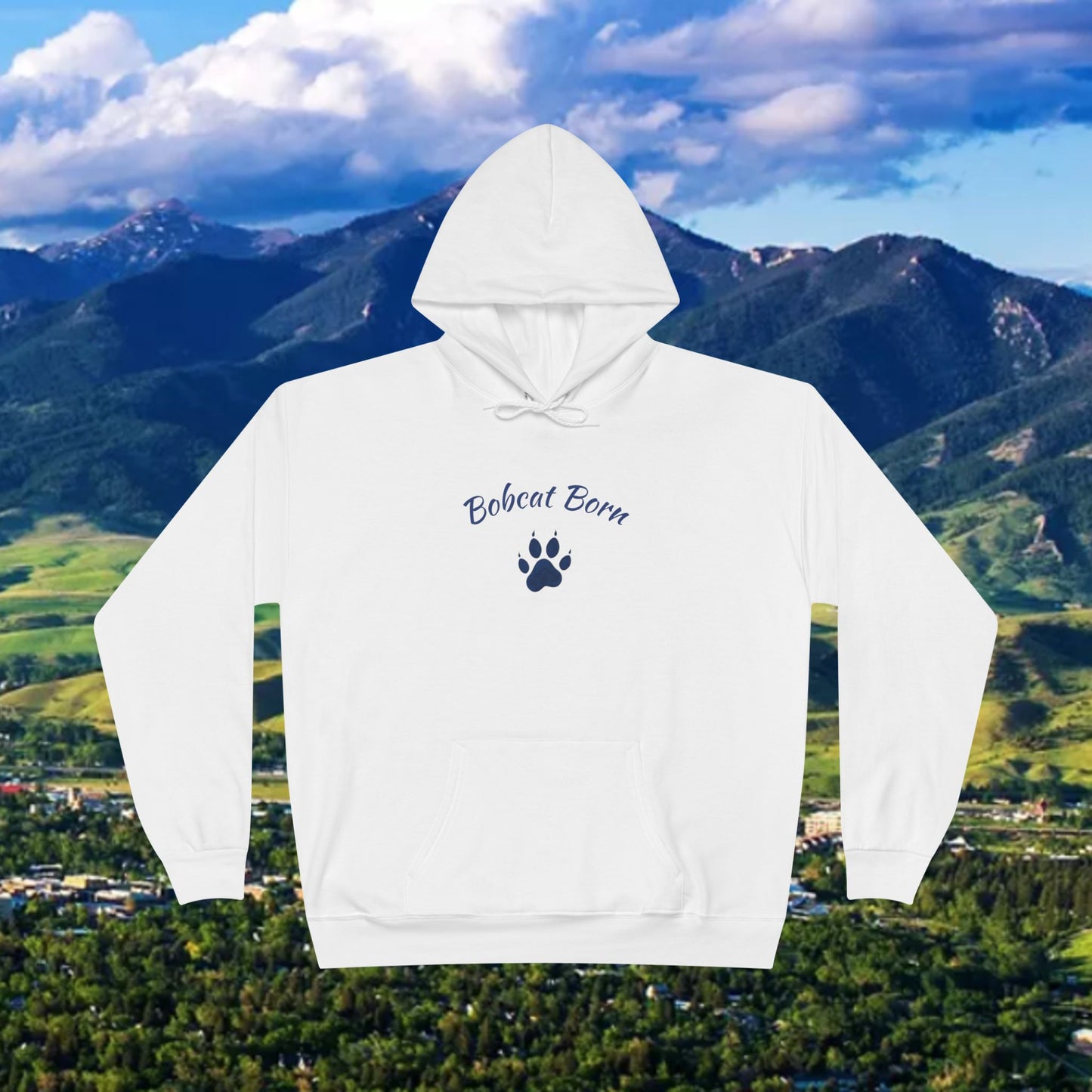 Bobcat Born Eco-Friendly Hoodie - Unisex, Casual Layer, Perfect for Students, Wildlife Lovers, College Spirit Wear, Gift Idea
