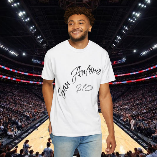 San Antonio 210 Script T-Shirt, Soft-Style T-Shirt, Perfect Statement Piece