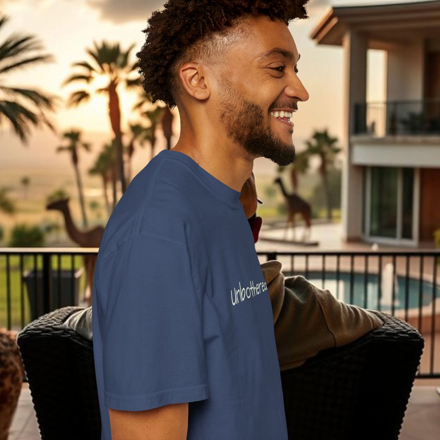 Unbothered Garment-Dyed T-Shirt, Relaxed Fit Tee, Casual Everyday Wear, Gift for Friends, Relaxation Apparel, Trendy Summer Top