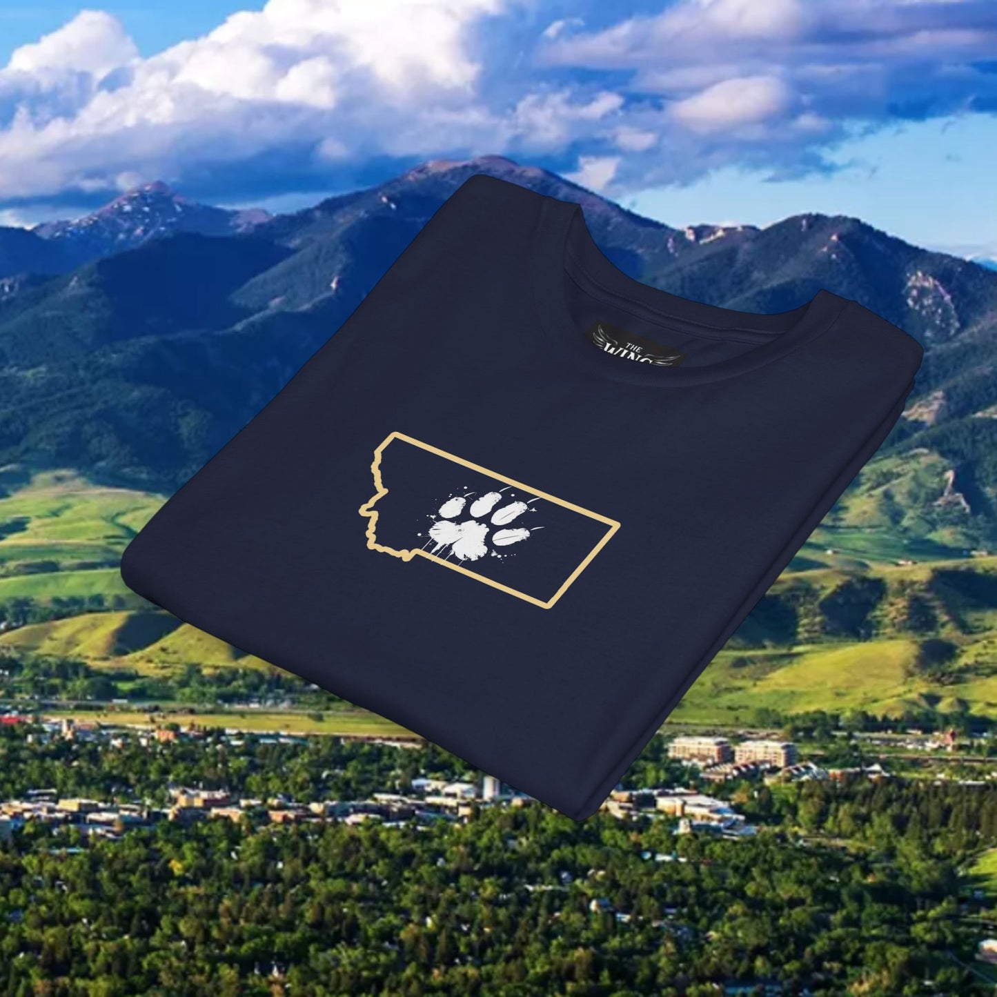 Bobcat Paw Print Youth Tee, Kids Animal Lover Shirt, State Pride T-Shirt, Perfect Gift for Birthdays, Bobcat Apparel