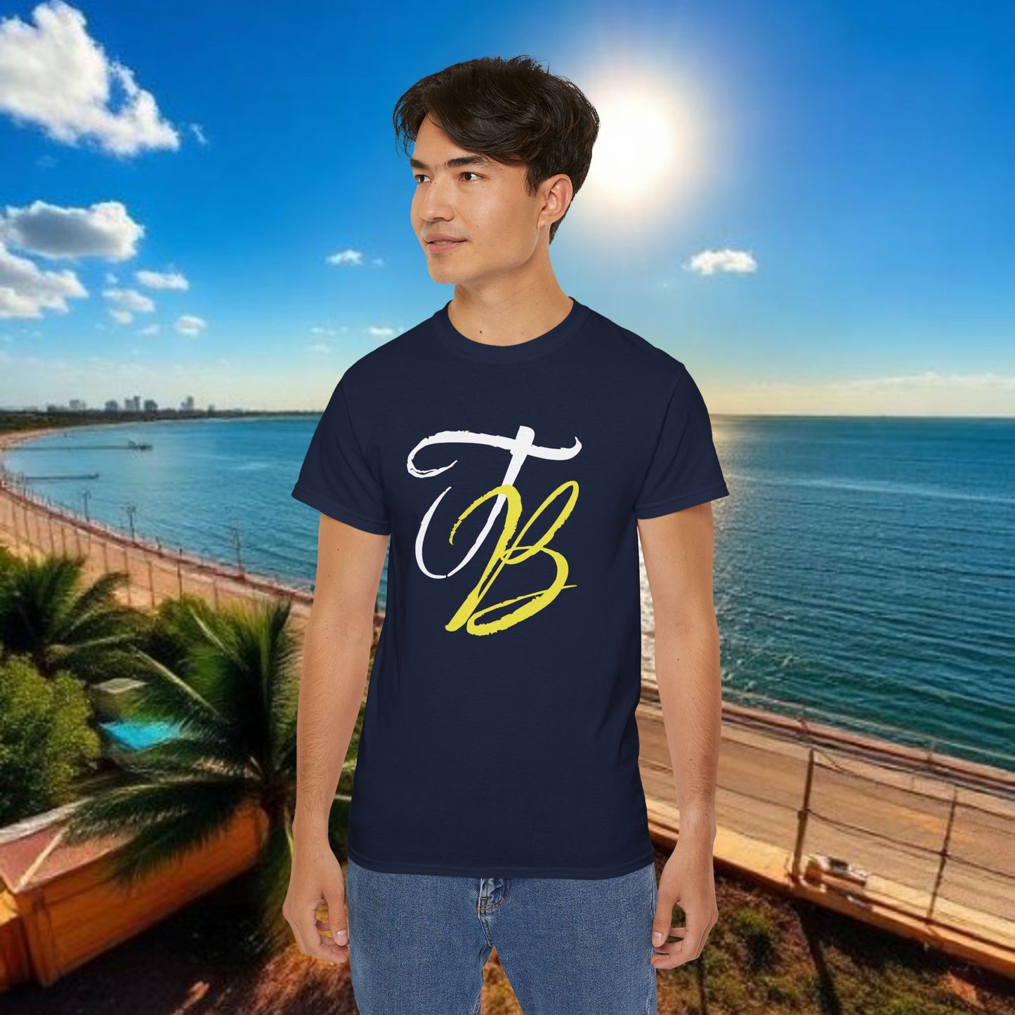 TB Monogram Tee — 813 Tampa Area Short-Sleeve T-Shirt