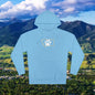 Montana Paw Hoodie — State Outline with Cat Paw Graphic (ESG GCG Back)