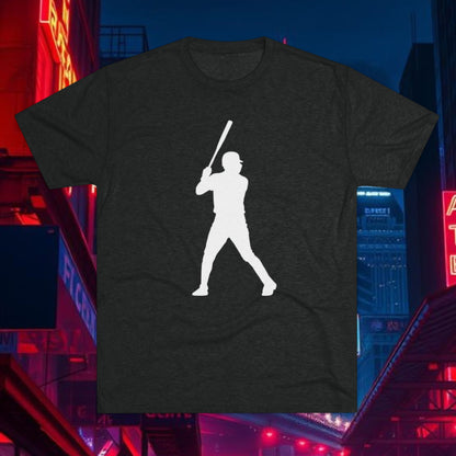 Baseball Stars Silhouette Tee - #13 on the Back, Baseball Legends, Soft Style Tri-Blend T-Shirt Perfect for Gameday