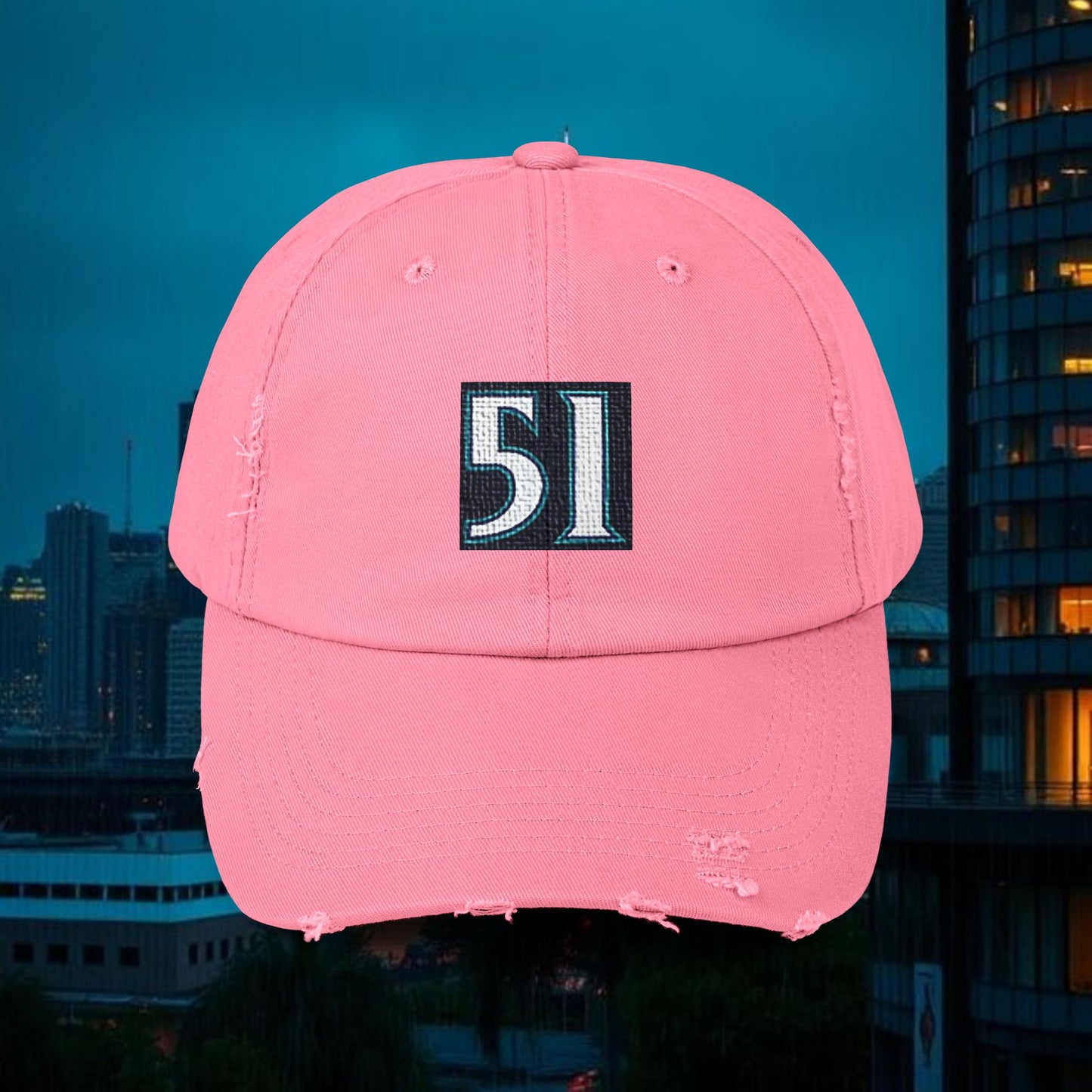 #51 Legends Distressed Cap with Vintage 51 Design | Casual Hat for Everyday Style, Trendy Accessories