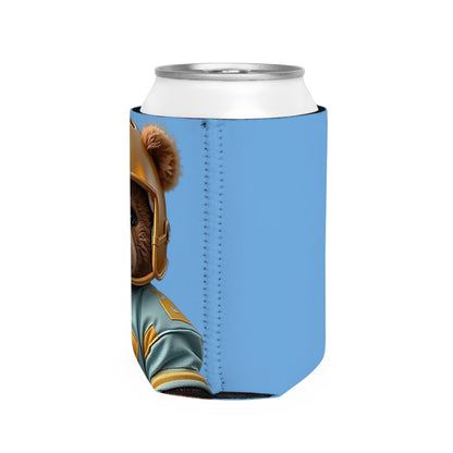 Adorable Teddy Bear Football Can Cooler Sleeve | Perfect for Game Day, Tailgating, Parties, Gifts, Summer Fun