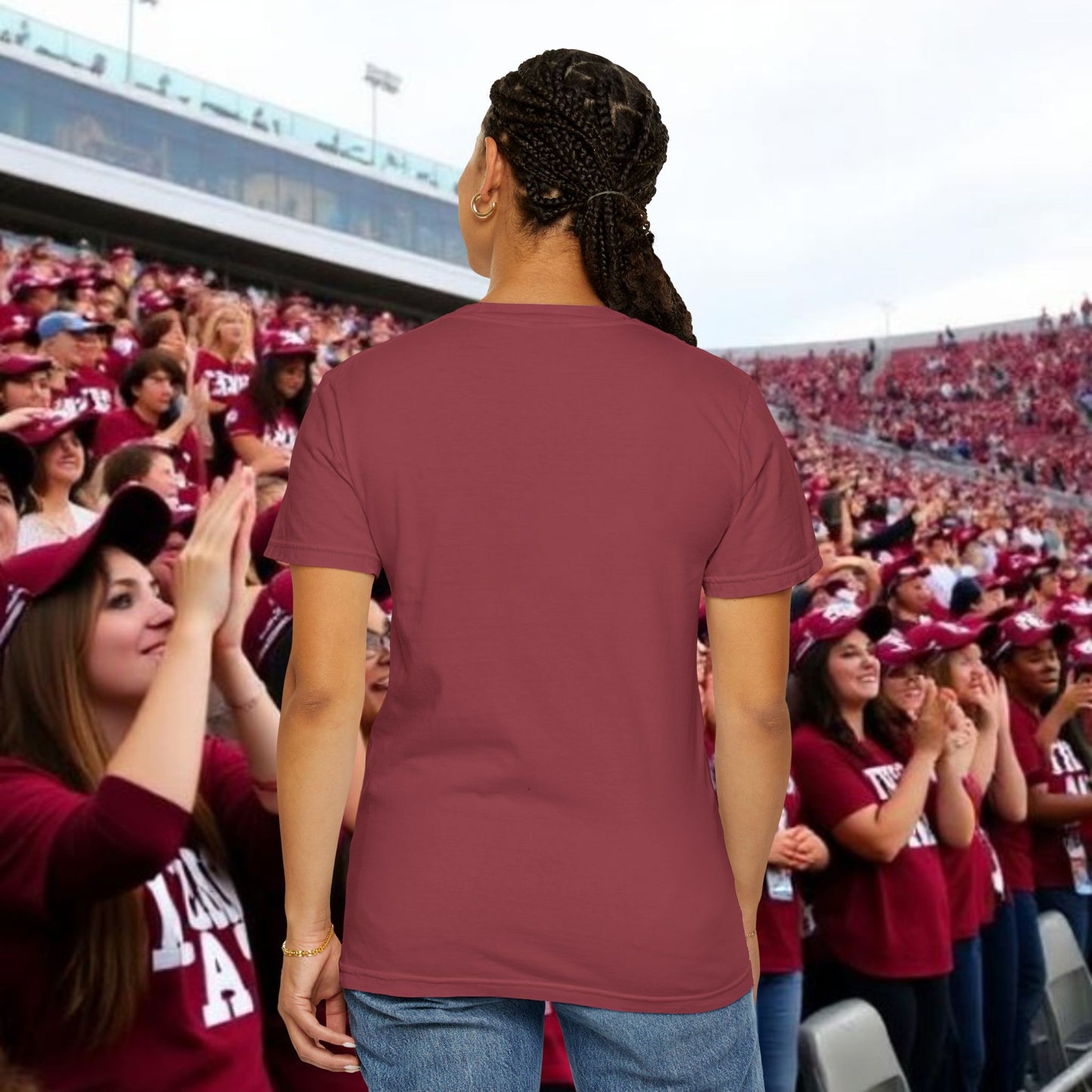 College Station Unisex Garment-Dyed T-Shirt | Casual Wear, College Apparel, Gift for Students, Everyday Style, Trendy Tees