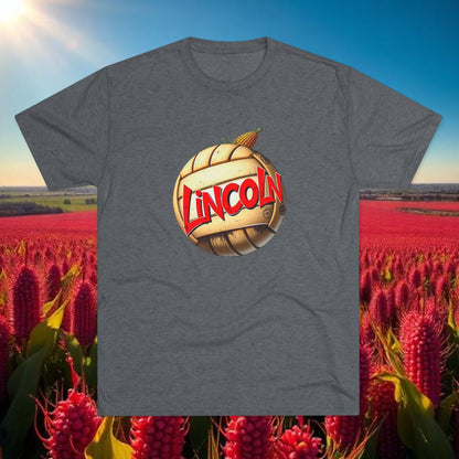 Lincoln Retro Volleyball Tee, Tr-Blend, Super Soft Style T-Shirt, Perfect for Gameday