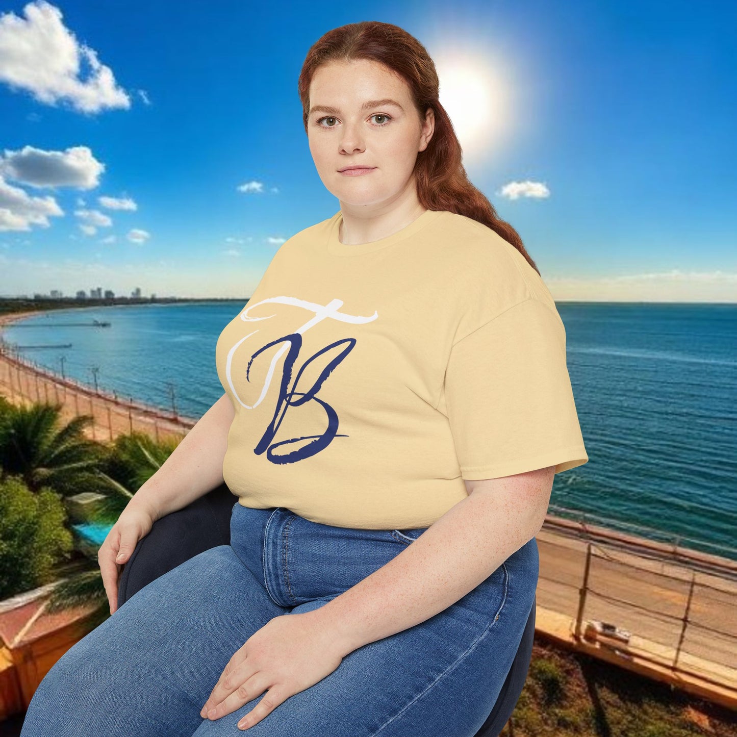 TB Monogram Tee — 813 Tampa Area Short-Sleeve T-Shirt