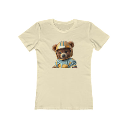 Cute Bear Graphic Tee for Women, Soft Casual T-Shirt, Trendy Girlfriend Shirt, Playful Animal Print Top, Unique Gift Idea