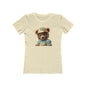 Cute Bear Graphic Tee for Women, Soft Casual T-Shirt, Trendy Girlfriend Shirt, Playful Animal Print Top, Unique Gift Idea