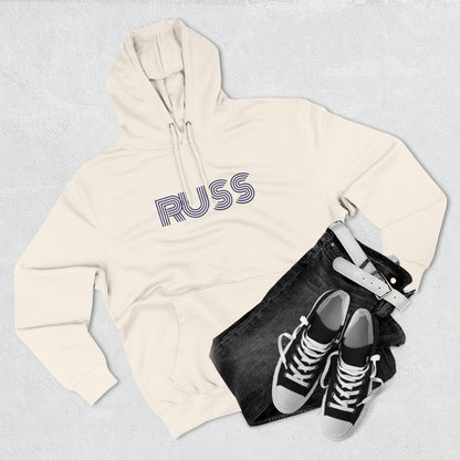 Russ Fleece Hoodie with RUSS Design, Perfect for Relaxation, Gifts, and Casual Outings, Urban Fashion, Rapper Hoodie