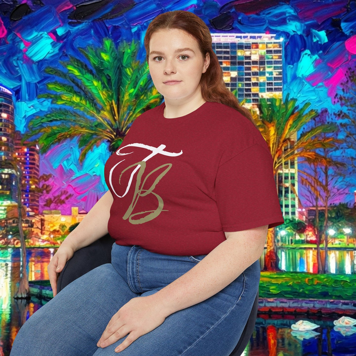 TB Monogram Tee — 813 Tampa Area Short-Sleeve T-Shirt