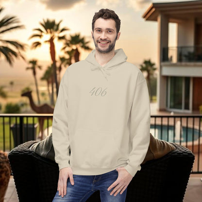 Montana Love Hoodie, MT Design, Cozy Stylish Unisex Fleece, 406 Front Back Print, Gift for Outdoorsy, Mountain Lover, Christmas, Birthday