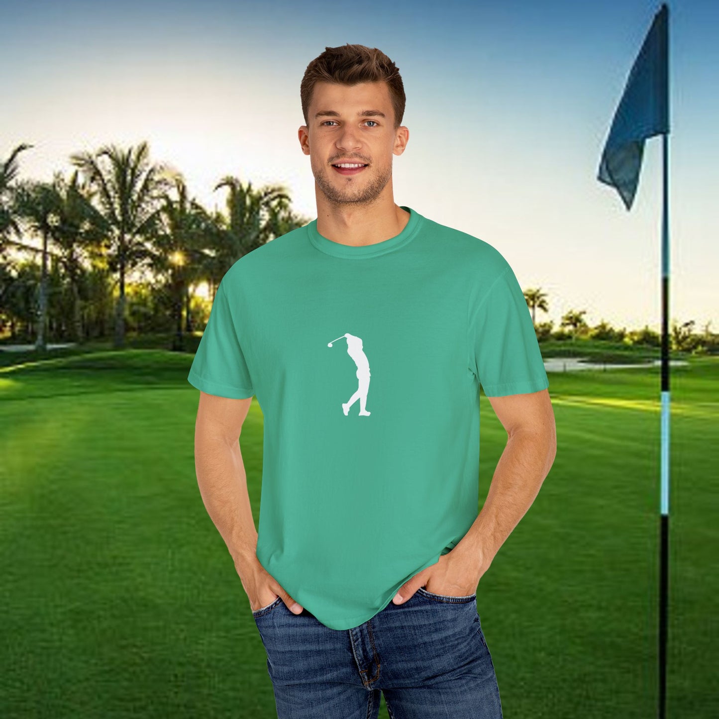 Golf Lover's Unisex Garment-Dyed T-Shirt - Perfect Gift for Golf Enthusiasts, Casual Wear, Sports Apparel, Father's Day, Birthday
