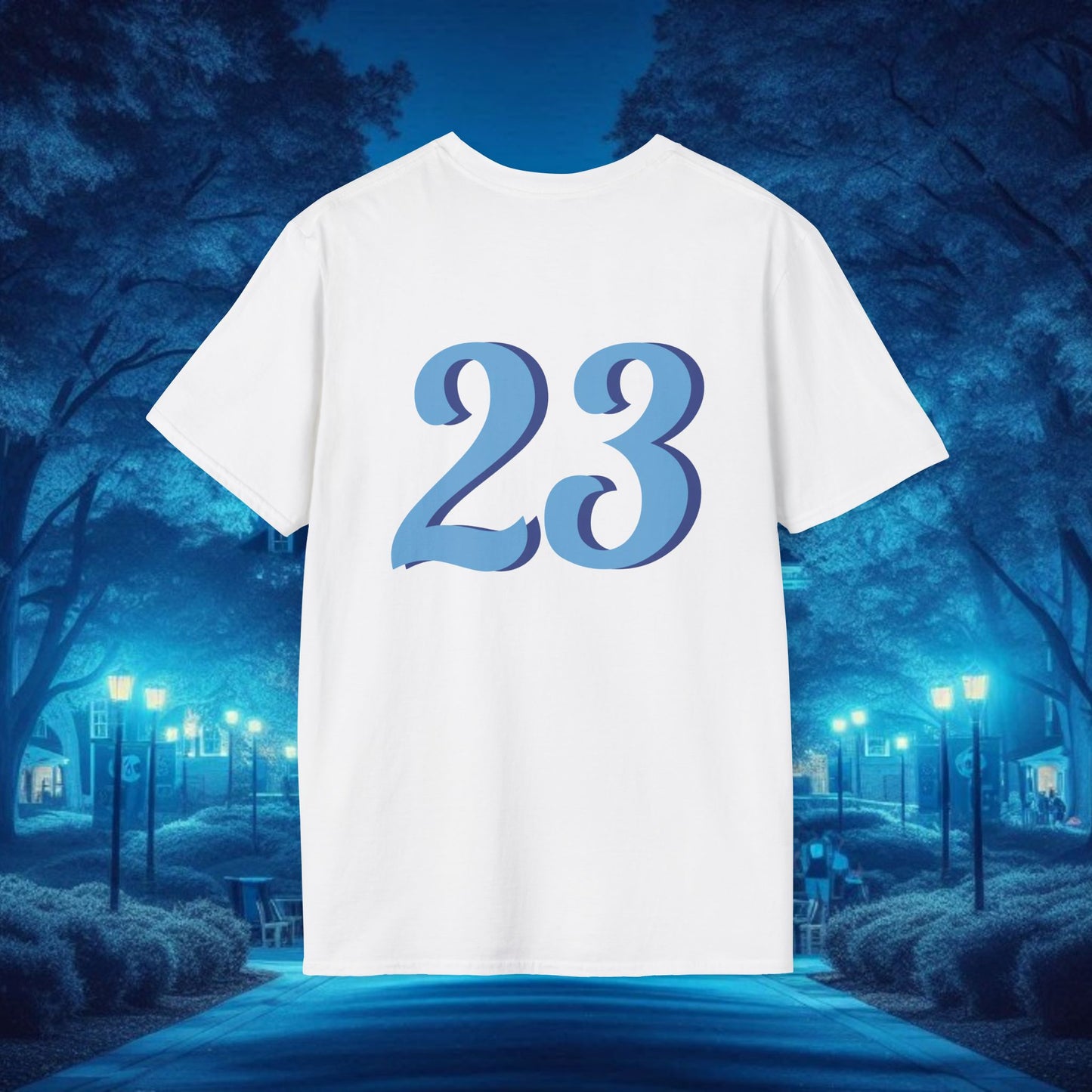 Chapel Hill 23 Unisex Softstyle T-Shirt - Casual Fan Tee, Sportswear, College Apparel, Gift for Graduates, Game Day Shirt