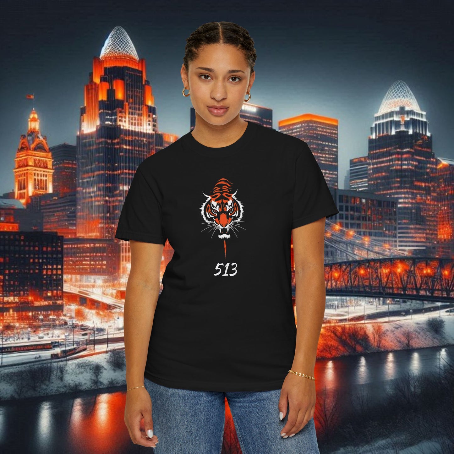 Cincinnati Area Code Graphic T-shirt, Unisex Tee, Streetwear Style, Casual Fashion, Gift for Football Fans