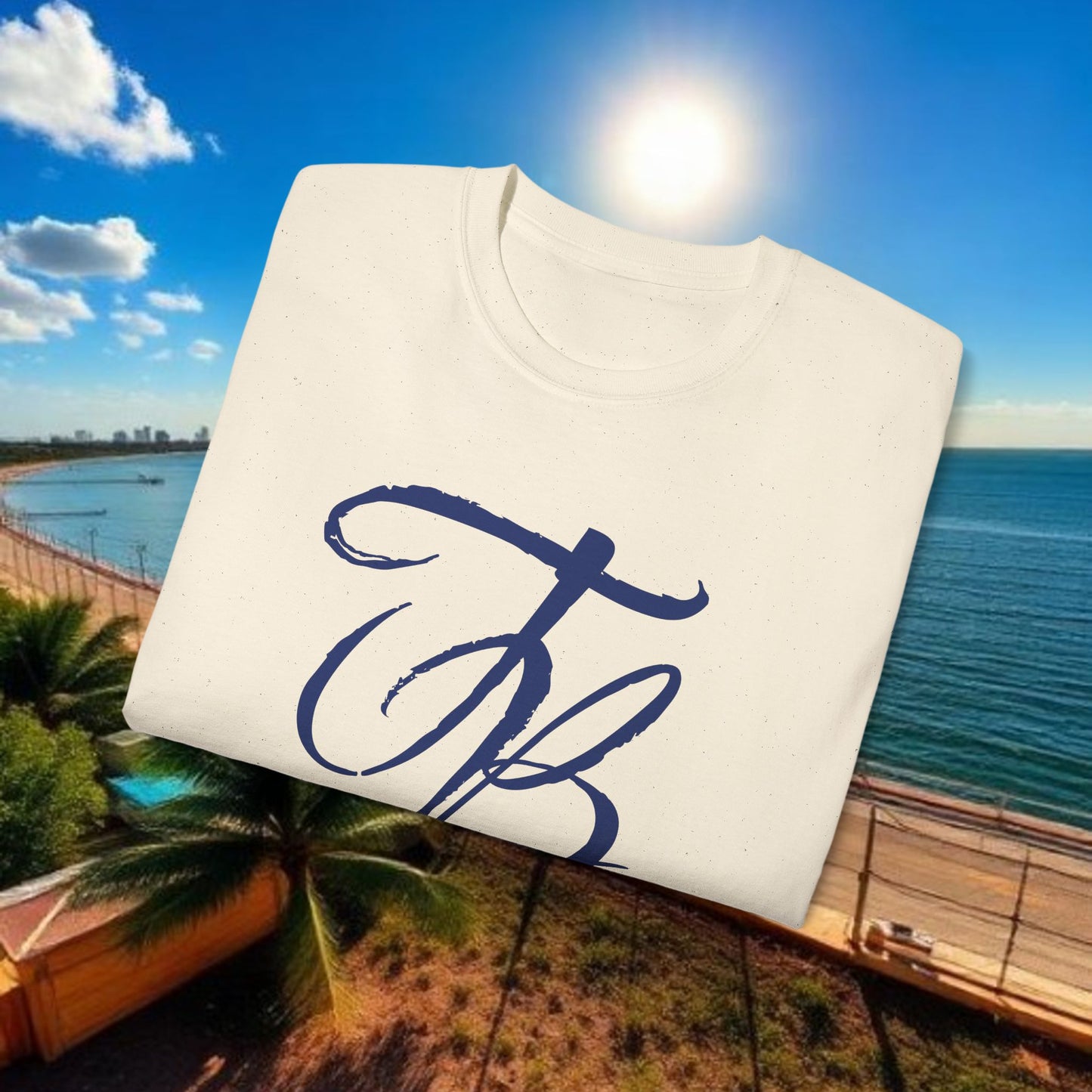 TB Monogram Tee — 813 Tampa Area Short-Sleeve T-Shirt