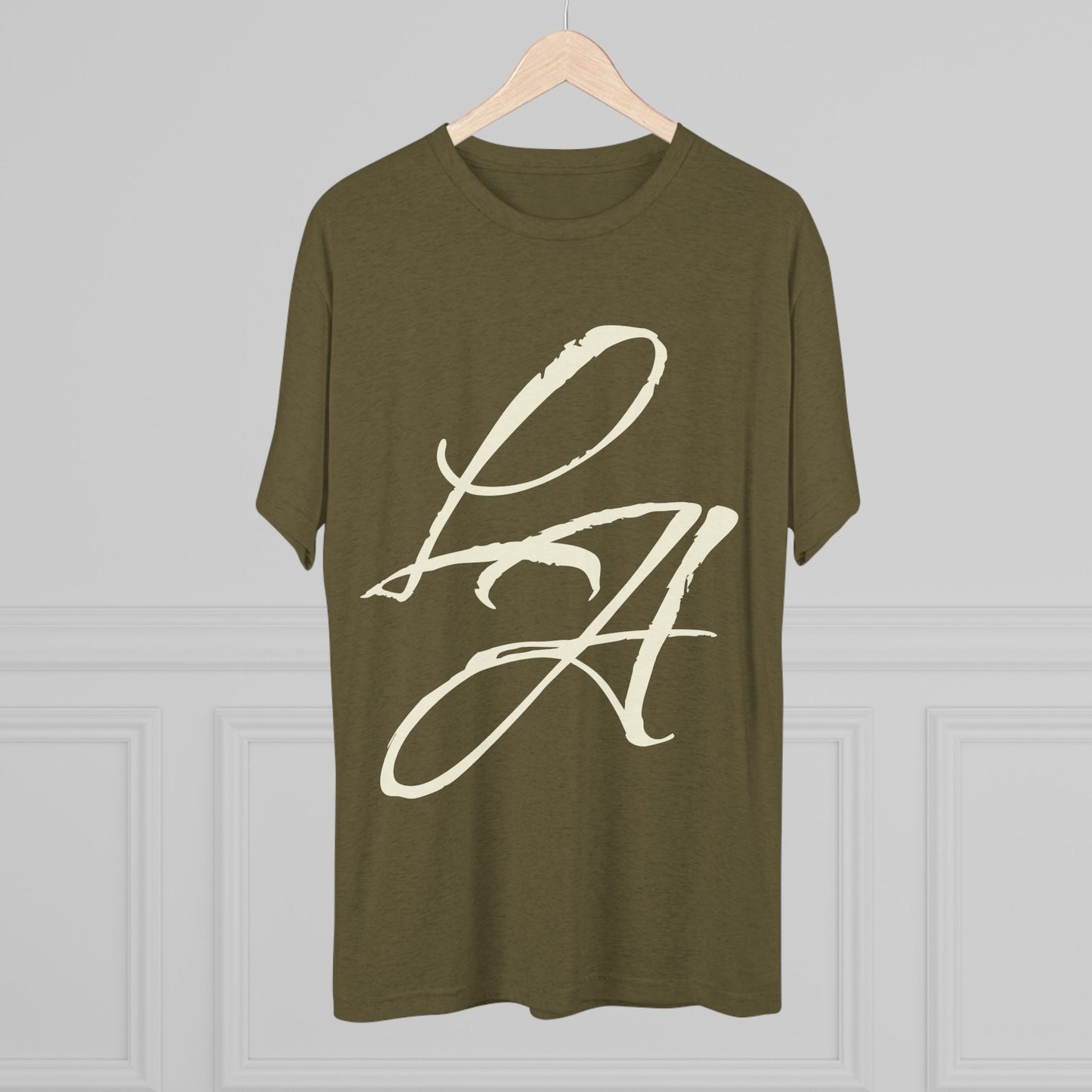 LA Script T‑Shirt — Vintage Los Angeles Graphic Tee, Super Soft Tri-Blend Material