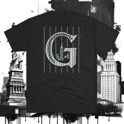 Baseball Silhouette Tee — New York 'G' Logo Short-Sleeve Shirt