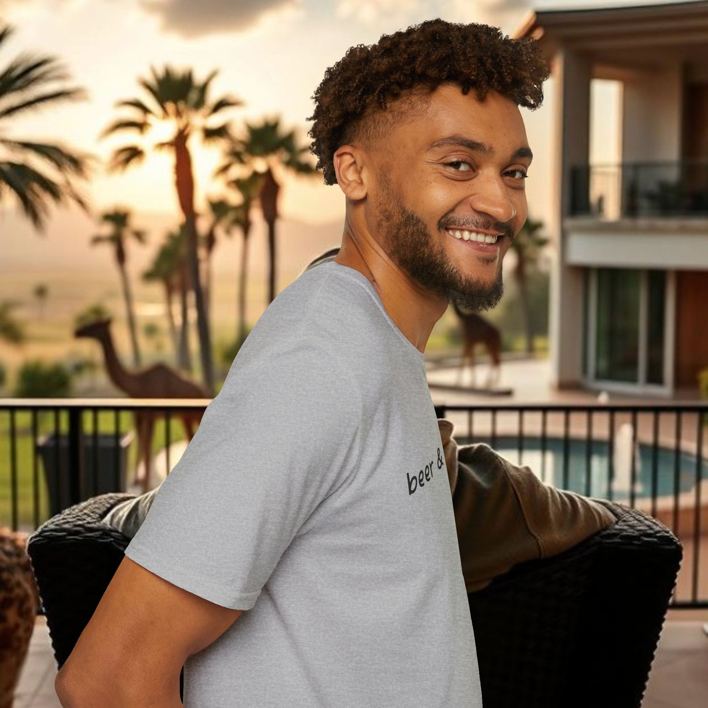 Beer & Wings Unisex Softstyle T-Shirt, Casual Gift for BBQ Lovers, Fun Drink Shirt, Summer Party Apparel, Unique Gift for Foodies