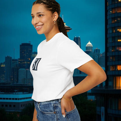 #51 Retro Unisex Garment-Dyed T-shirt with Minimalist 51 Design, Casual Wear, Seattle Fans, Birthday, Everyday Comfort