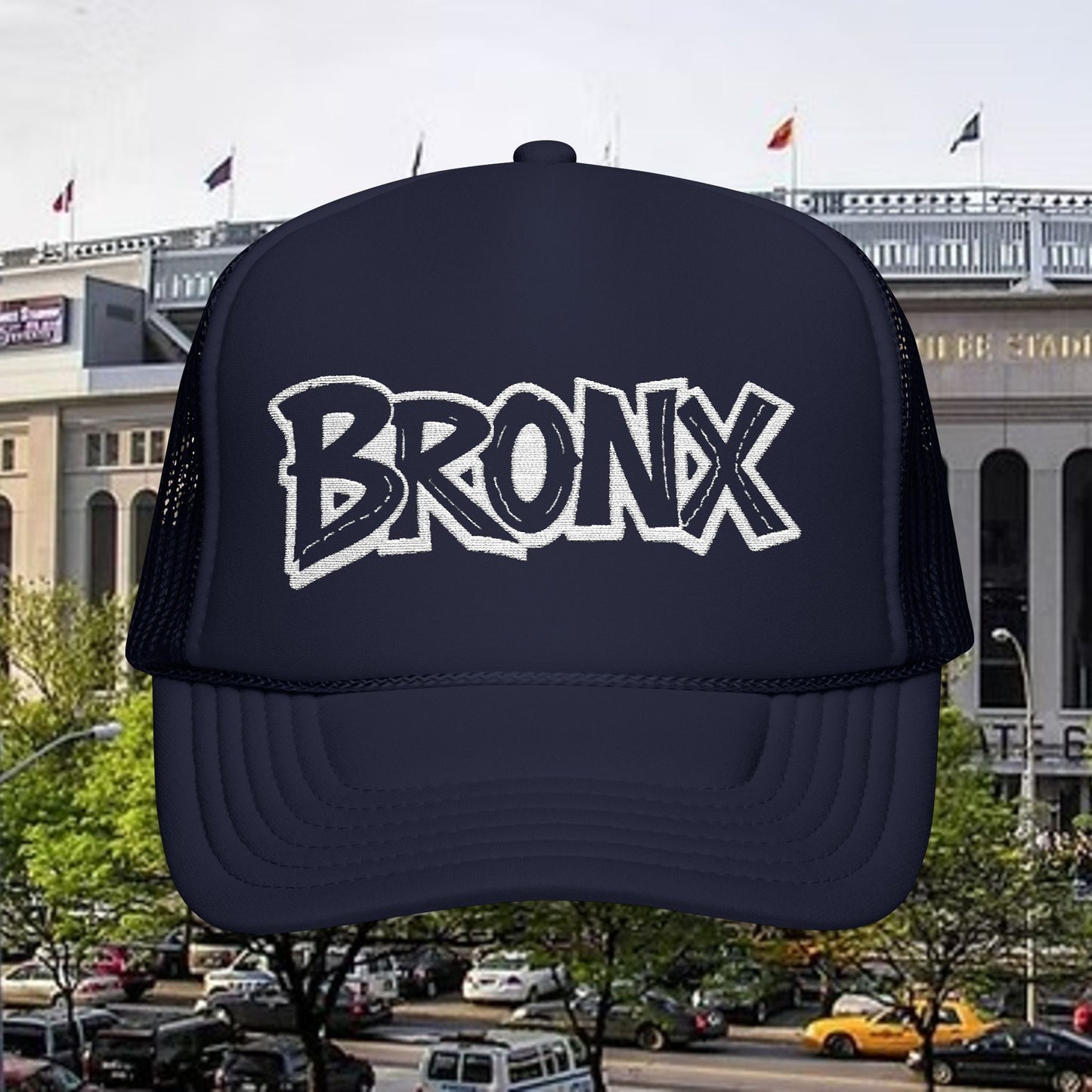 Bronx Embroidered Foam Trucker Hat | Urban Fashion, Outdoor Adventures, Baseball Cap, Gift for Him, Cool Streetwear