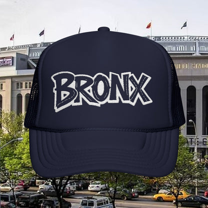 Bronx Embroidered Foam Trucker Hat | Urban Fashion, Outdoor Adventures, Baseball Cap, Gift for Him, Cool Streetwear
